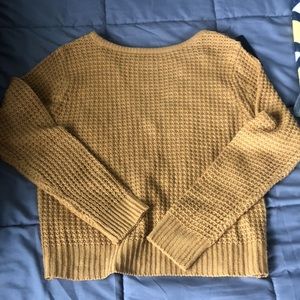 Waffle knit sweater NWT